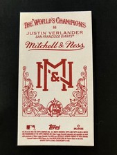 2025 Allen & Ginter Mitchell & Ness Mini Back Justin Verlander SF Giants SP