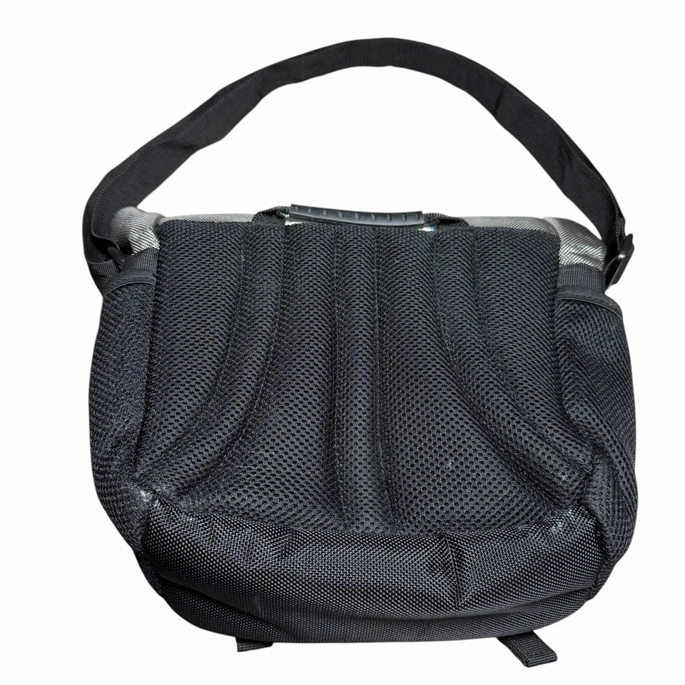 Consola Nintendo Wii Bolsa Mensajero Almacenamiento Viaje Estuche de Transporte Gris Negro Azul Foto 2 de 4