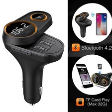 Bluetooth FM Transmitter for Car Wireless Bluetooth Radio Transmitter Adapter