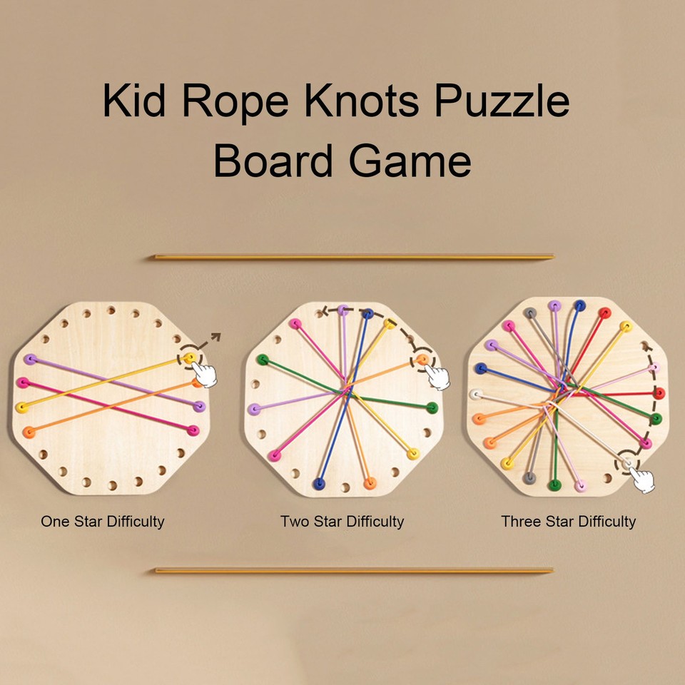 Rope Breaking Game Kid Rope Knots Puzzle Social Board Game For Parent ...