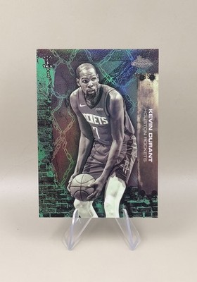 2025-26 Topps Chrome Cactus Jack Kevin Durant Green Refractor /99 #49 Rockets