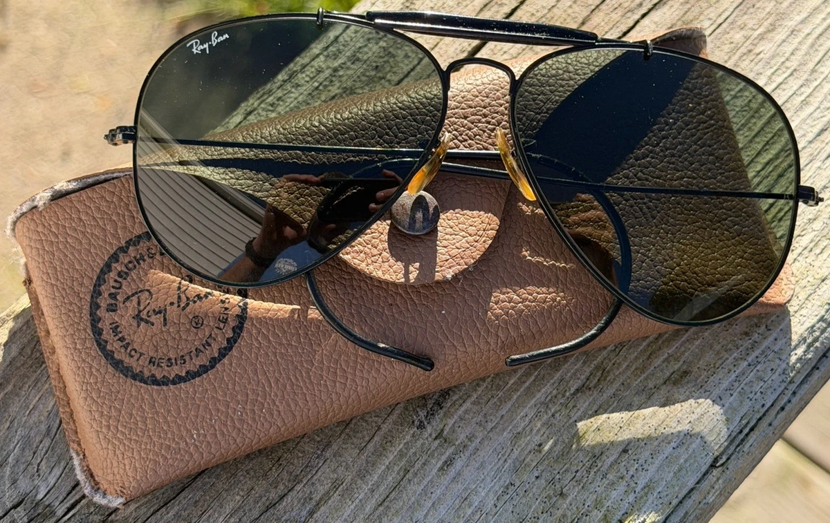 Ray-Ban Pilot Black Vintage Sunglasses for sale | eBay