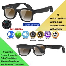 Ultra Smart 4K AI Glasses Camera Translator Music Video Game Play Gift