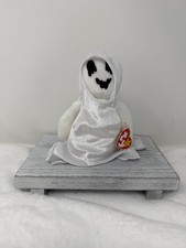 Ty Beanie Babies SHEETS the Ghost 7" Beanbag Plush Stuffed Toy