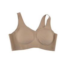 Honeylove Wireless Bra Womens Large Sand Seamless LWBR0101 V-Neck
