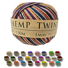 Hemp Twine - 430 Feet of 1mm, Made from 100 Hemp - Strong and Durable Twine ...