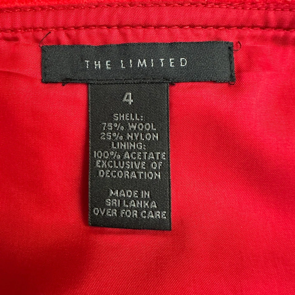 Falda The Limited Mujer Mezcla Lana Talla 4 Preppy Mod Clásica Colegiala Academia Foto 3 de 4