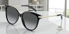 TIFFANY & Co. TF4193B 8001T3 Black Grey Grad Polarized 55 mm Women's Sunglasses