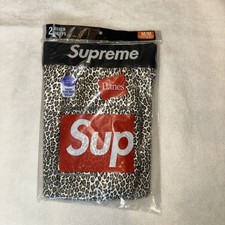 NEW SS19 Supreme x Hanes Leopard Boxer Briefs  Men's Medium, 2-Pack BRAND NEW