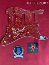 Bruce Dickinson Iron Maiden autographed signed guitar pickguard Beckett COA