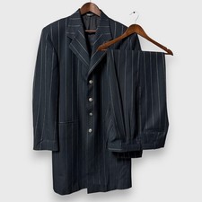 1990s Custom 2-Piece Siegel’s San Francisco Zoot Suit Pinstripe Jacket Pants