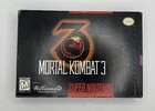 Mortal Kombat 3 MK3 (SNES, Super NES), GAME AND BOX TESTED