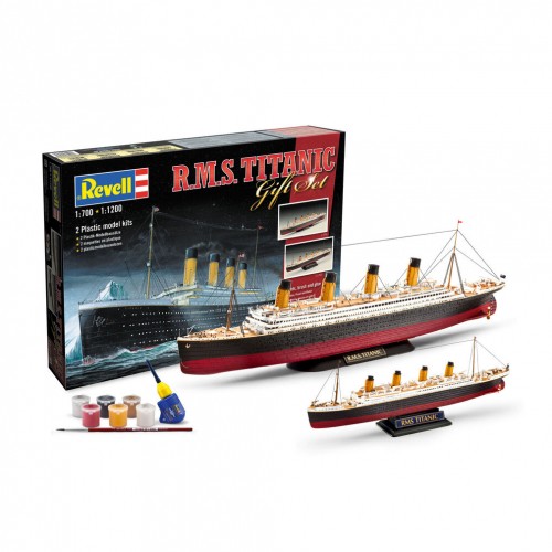 Revell - Geschenk-Set R.M.S. Titanic - 1:700/1:1200 - 172 Teile-image