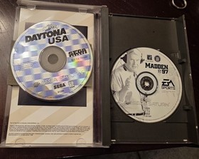 Madden NFL 97 (Sega Saturn) W Manual & Daytona USA Sega Saturn (Not For RESALE)