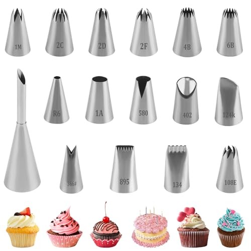 Douilles pâtisserie inox de qualité supérieure avec découpe sans soudure