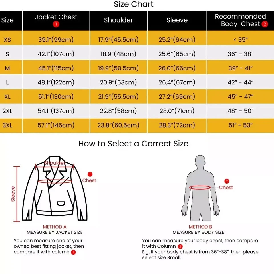 Chaqueta acolchada 100 % piel de cordero para hombre - color negro Foto 4 de 4