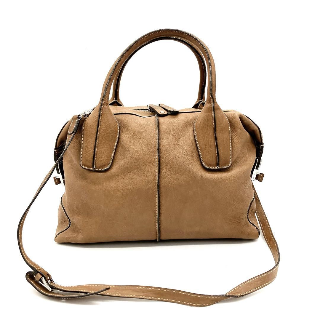 Tod's スタイリング2ウェイバッグ nude beige 美品 TOD'S] 2-way bag D-STYLING leather beige casual women's used