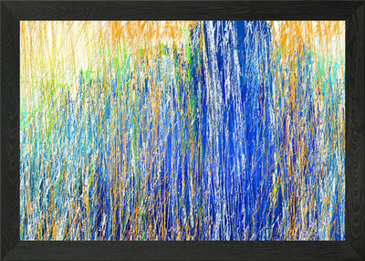 colorful stroke lines Framed Wall Art Poster Canvas Print Picture