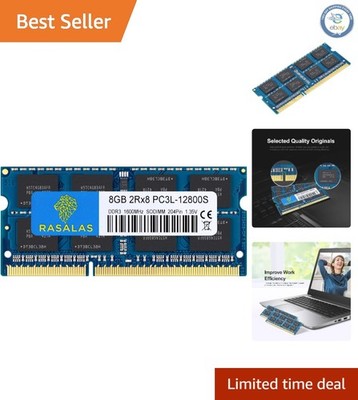 High-Performance 8GB Laptop RAM - 1600MHz DDR3L SODIMM - 1.35V Energy Efficient