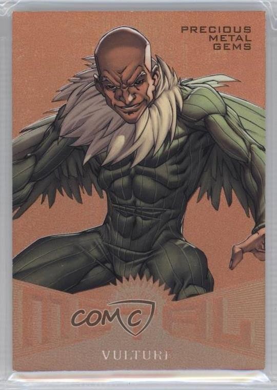 2017 Fleer Ultra Marvel Spider-Man Metal PMG Bronze 75/199 Vulture #MM42 c9a