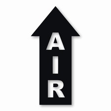 Air Arrow Up - Vinyl Decal Sticker - CHOOSE Size  Color