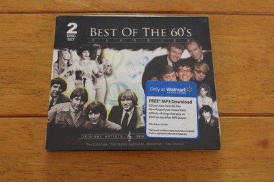 Va 2CD Best Of The 60's Classics Rock Pop Oldies 2008 Walmart NEW Sealed Hype