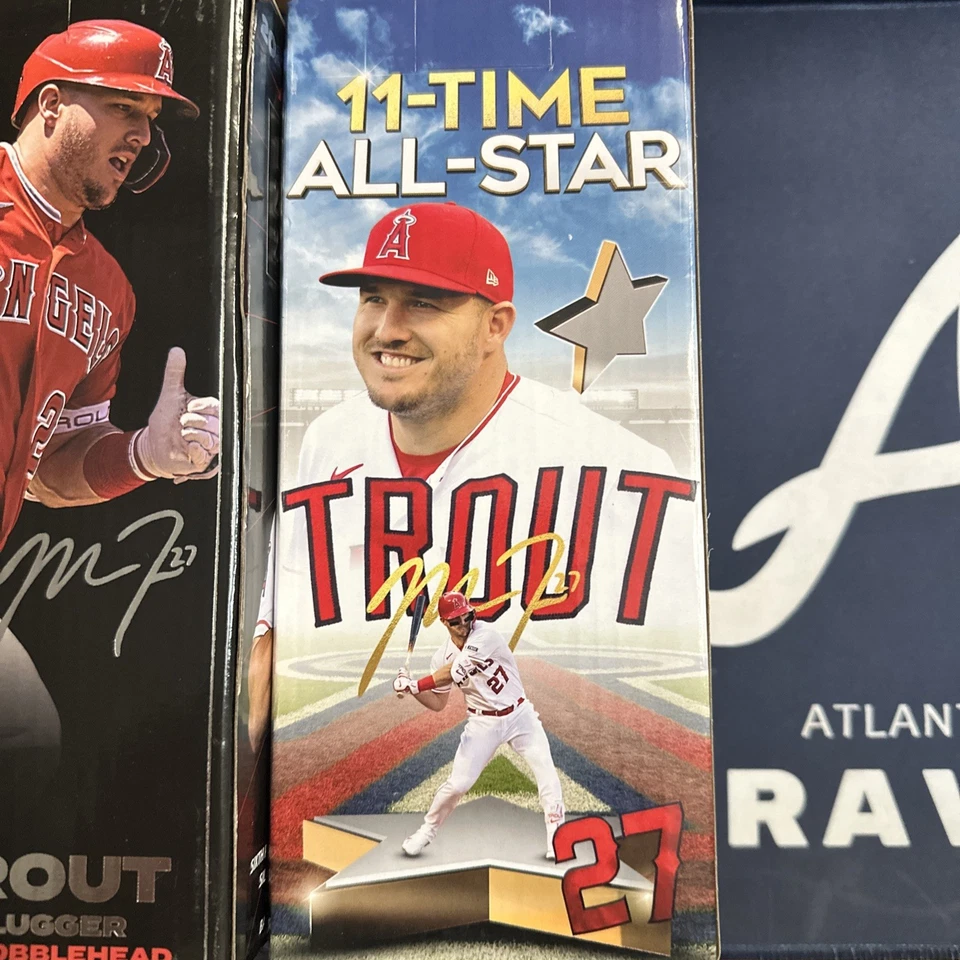 Mike Trout Bobblehead SGA Lote de 3 Foto 4 de 4