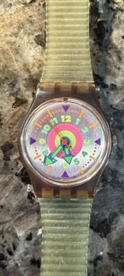 Swatch Watch ETE LV 103 1993 Vintage Works! New Battery Great Condition Ladies