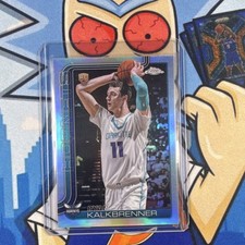 Topps Chrome 2025 Ryan Kalkbrenner Rookie Refractor #284 Charlotte Hornets NBA