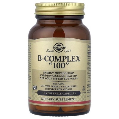 B Complex ''100'', 50 Vegetable Capsules