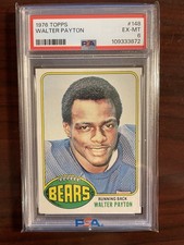 Walter Payton 1976 Topps RC Card #148 Rookie Card PSA 6. rookie card picture