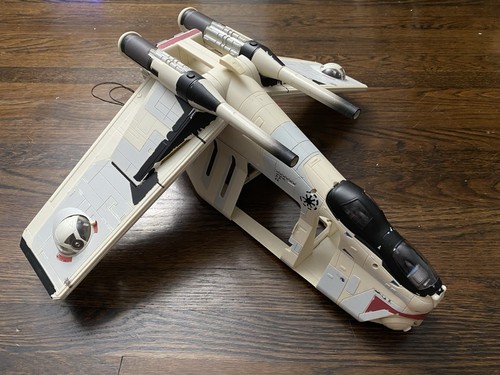 2003 Star Wars Clone Wars Republic Command Gunship LAAT Toy (Incomplete & Used)
