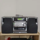 Vintage Aiwa CA-DW635U Stereo System CD Dual Cassette/Radio Boombox With Speaker