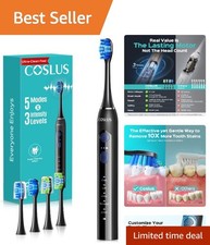Electric Toothbrush for Adults, Ultra-Clean, 1PC, Black