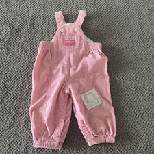 Vintage Osh Kosh Pink Corduroys Overalls. Elephant Patch Work 18 Months
