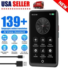 Language Translator Device Two-Way Instant 139 Languages Voice & Text & Offline