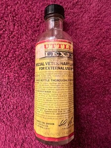 Tuttle’s Elixir Special Veterinary Liniment-Silver Nitrate Merck Collect Bottles