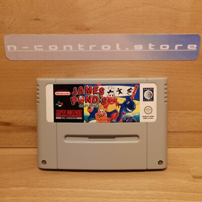 SNES Spiele Games JAMES POND'S CRAZY SPORTS Super Nintendo PAL Sammlung original