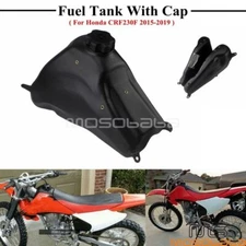 Black Fuel Tank Plastic Gas Tank w/ Tank Cap For Honda CRF230F '15-19 Dirt Bike