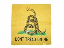 Wholesale Lot 12 1 Dozen 22"x22" Yellow Gadsden Dont Tread Tea Party Bandana