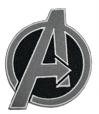 Marvel Avengers Shield Logo Embroidered Sew/Iron-on Patch 2.6" x 3"