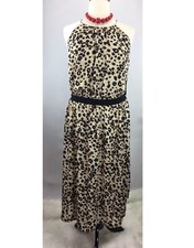 New $67 Open back animal print JUSTFAB Midi dress Size 3X