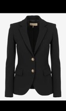 Emilio Puccini Black Wool Women’s Blazer Jacket Size Uk 12 L I 44 F 40 Us 10