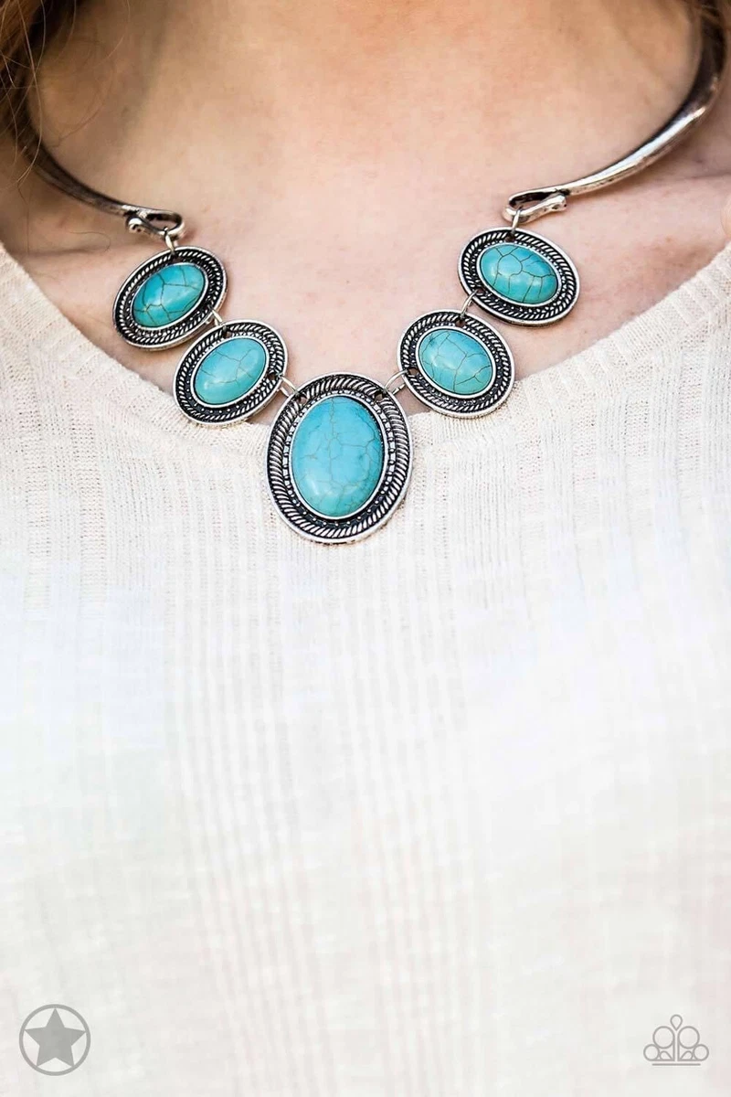 Women Blue Paparazzi River Ride Blue Necklace New eBay