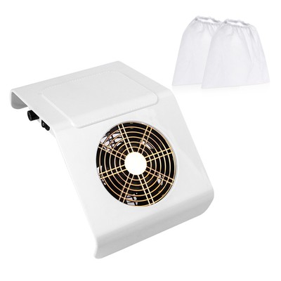 Nail Dust Collector with Hand Rest Nail Salon Dust Suction Machine Low E5U7
