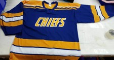 New Chiefs hockey jerseys Pro Quality Sewn Twill Logo 