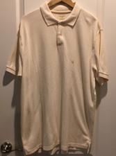 Saddlebred ivory polo L new shirt easy care nwt Mens