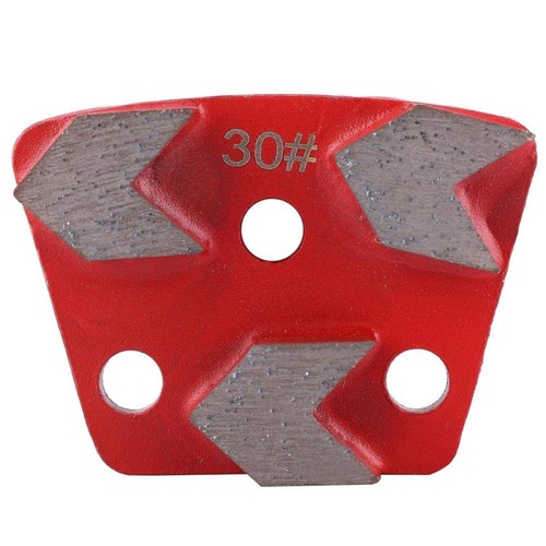 3 PCS. CONCRETE FLOOR TRAPZOID 30 GRIT GRINDING PAD DISC