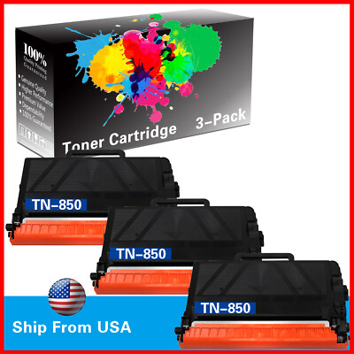 3PK TN 850 TN850 Toner Cartridge for HL-L6300DW HL-L6400DW HL-L5700DW Printer
