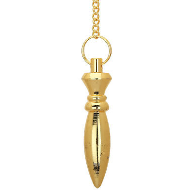 Golden Metal Dowsing Pendulum For Spiritual Energy Cone Pendulam Healing Reiki